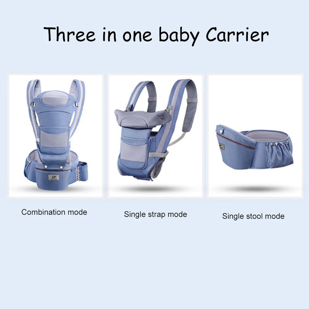  Newborn Baby Carrier Backpack - Front Facing Hipseat Sling for Comfortable Travel