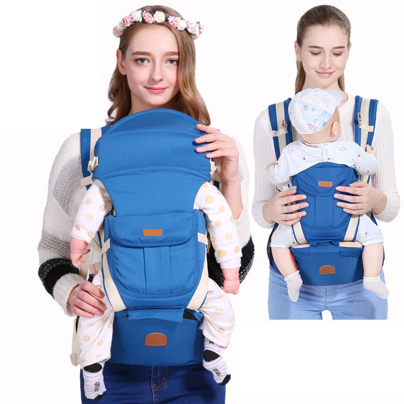  Newborn Baby Carrier Backpack - Front Facing Hipseat Sling for Comfortable Travel